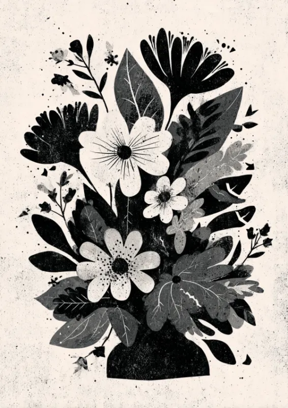 Bloemen in het donker